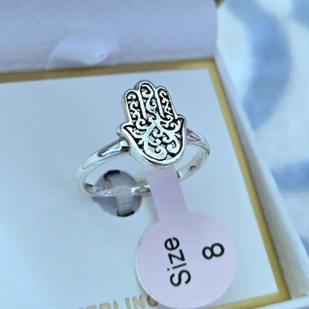 Annika Witt Sterling Silver🤍 Hamsa✋️ Ring💍 - NIB